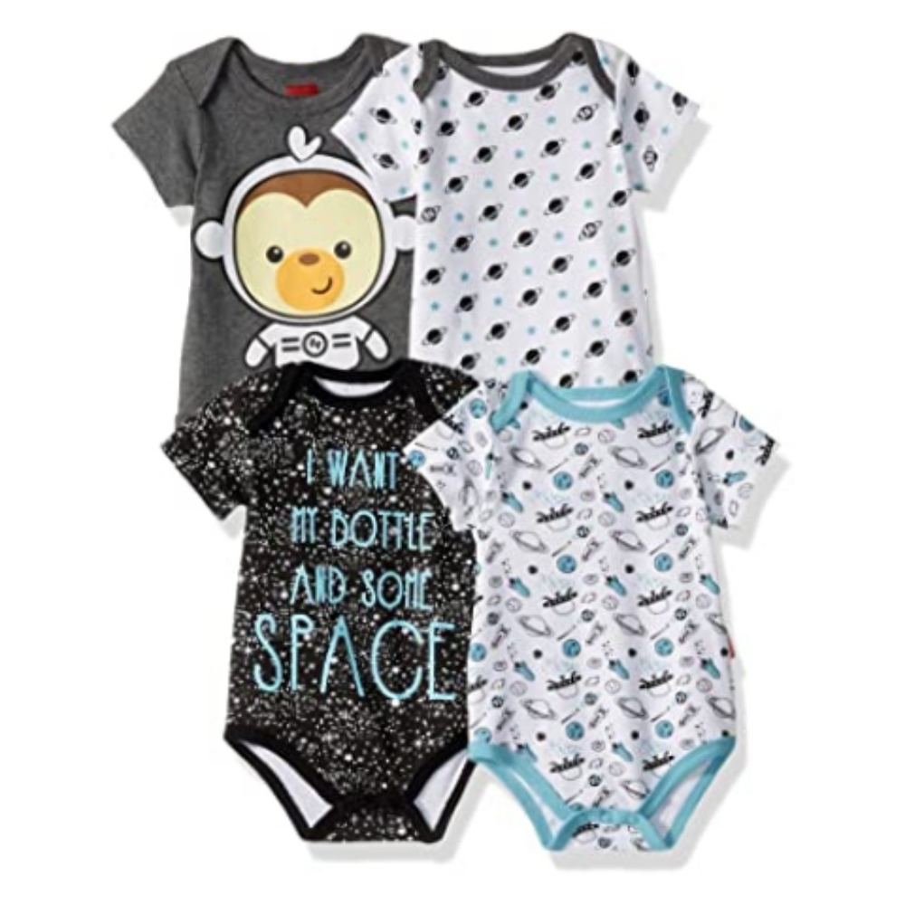 Fisher Price 4 Pack Short Sleeve Bodysuit 24M